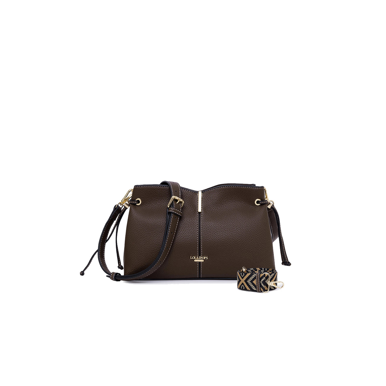 Lollipops Taloum Crossbody Bag with Brown Strap