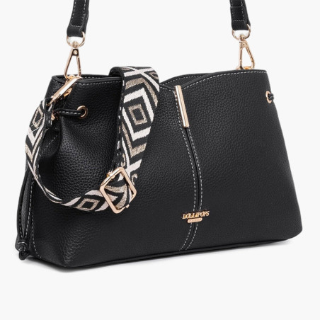 Lollipops Taloum Crossbody Bag with Strap Black