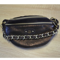 Mila Louise Petra GR Banana Bag Grainy Leather Brown