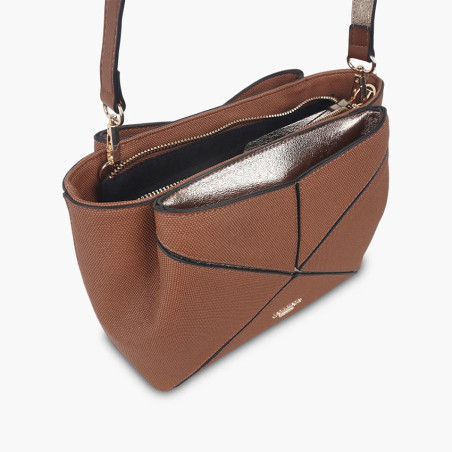 Lollipops Tamelia Multi-Pocket Tote Bag Cognac