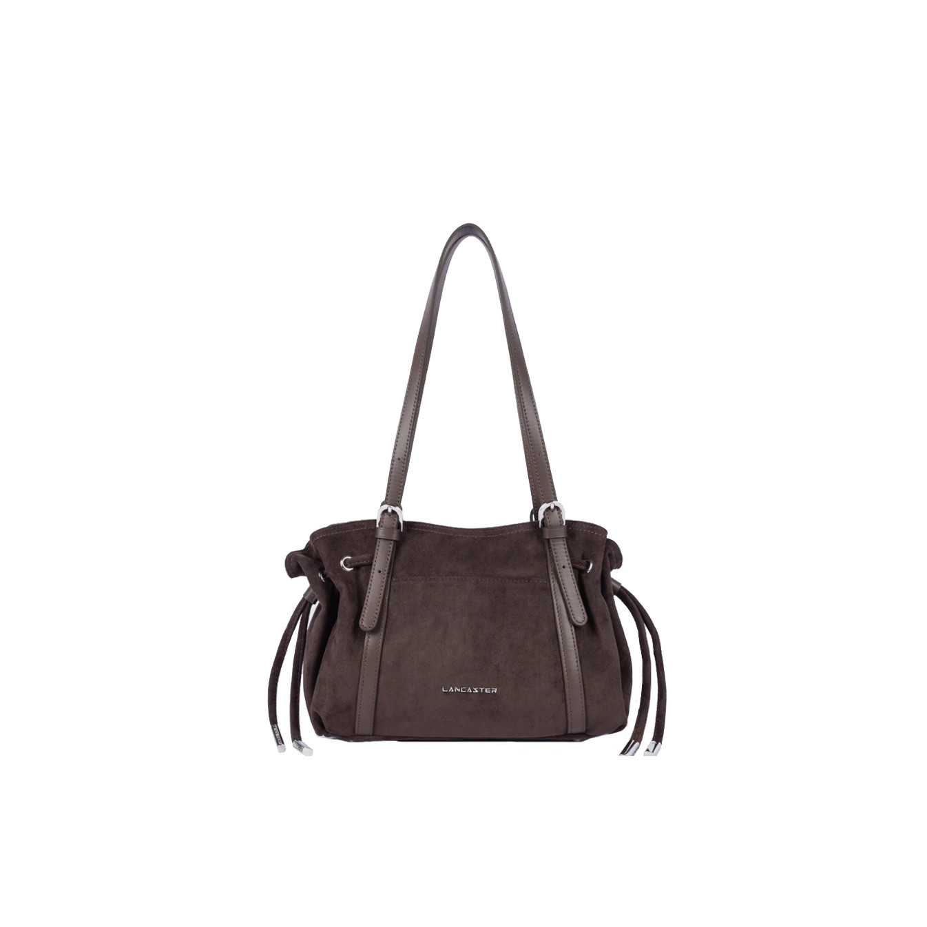 Lancaster Velvet Emma Shoulder Bag 518-096 Suede Brown