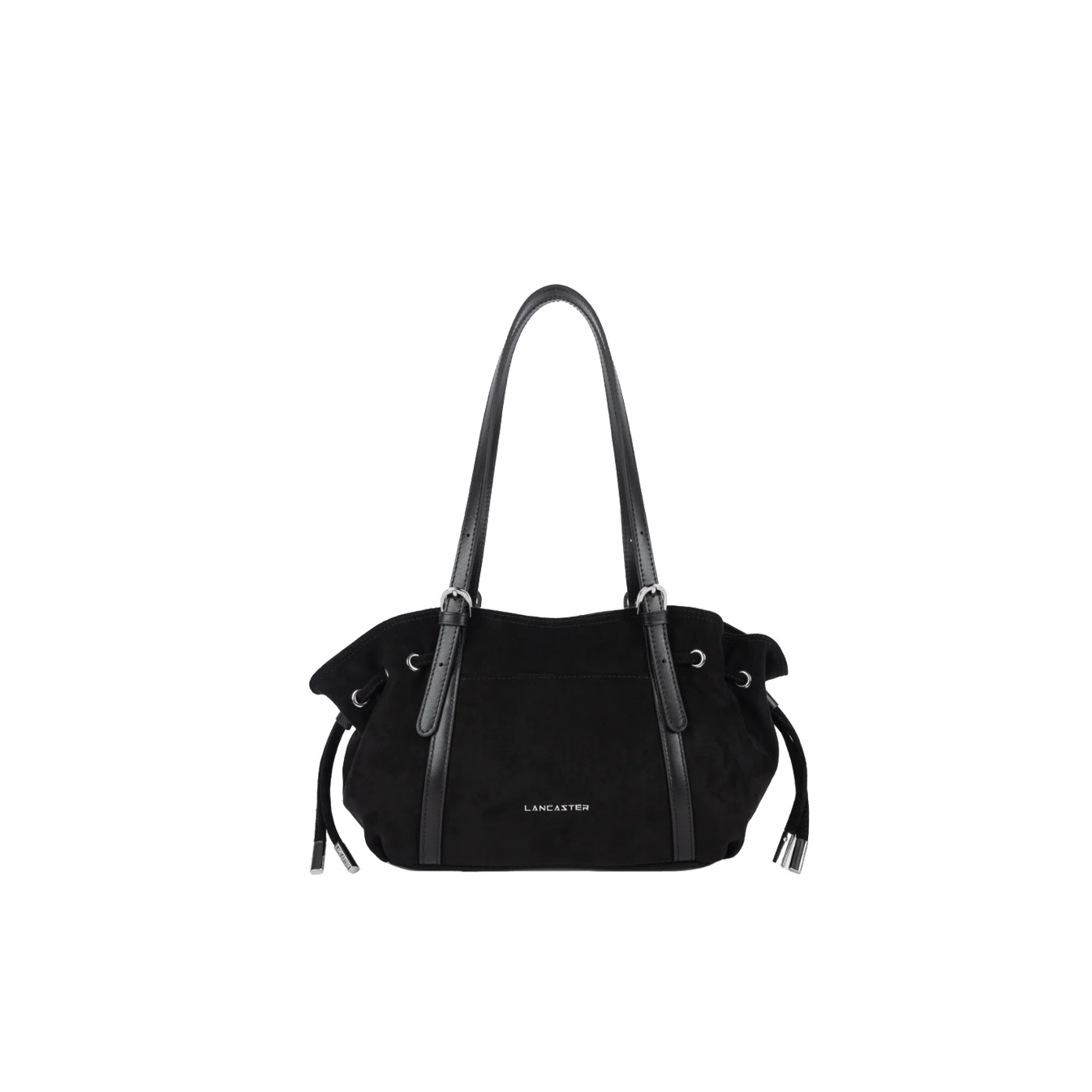 Lancaster Velvet Emma Shoulder Bag 518-096 Suede Black