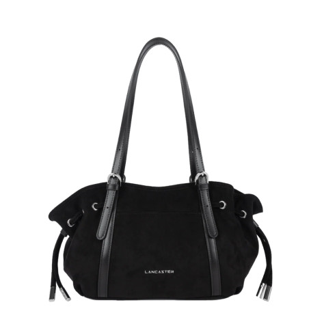 Lancaster Velvet Emma Shoulder Bag 518-096 Suede Black