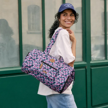 Cabaïa Bowling Bag Sac Weekend Côtelé Cagliari porté