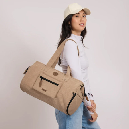 Cabaïa Bowling Bag Weekend Bag Ribbed Luxor