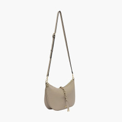 Lollipops Tracy Demi-Moon Shoulder Bag Beige