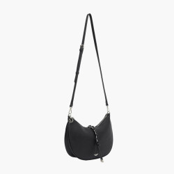 Lollipops Tracy Crossbody Half-Moon Bag Black