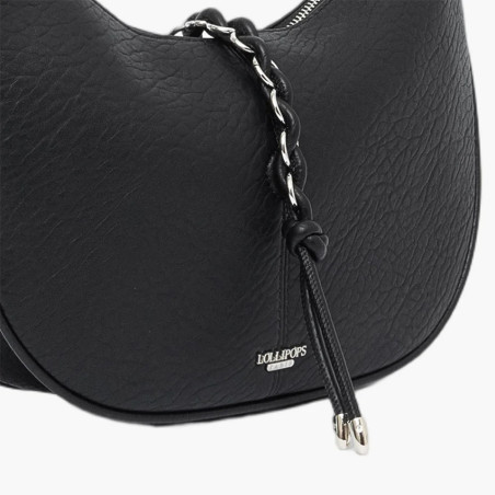Lollipops Tracy Crossbody Half-Moon Bag Black