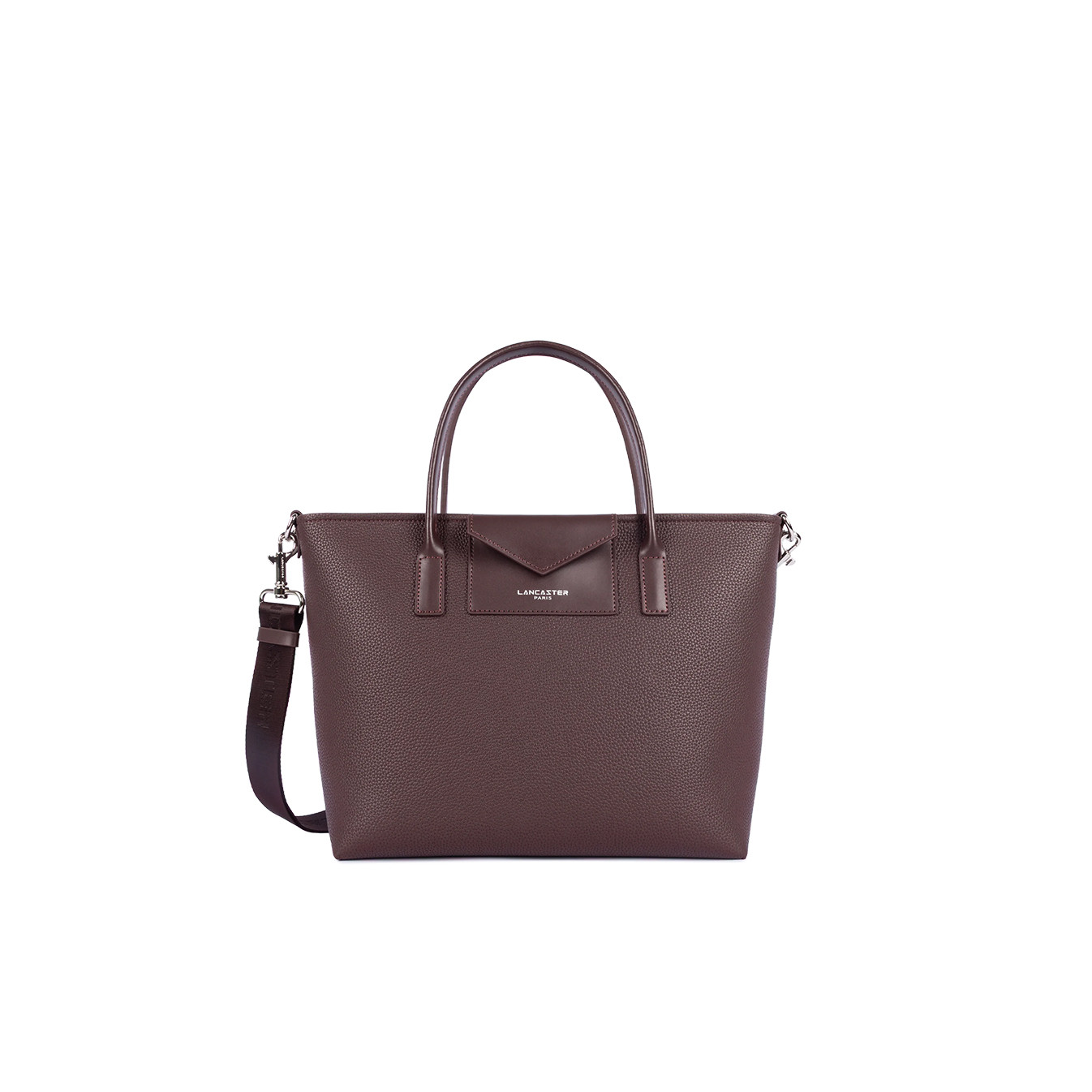 Lancaster Maya Double Kba Sac Cabas 517-102 Bordeaux Foncé