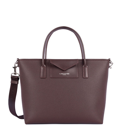 Lancaster Maya Double Kba Sac Cabas 517-102 Bordeaux Foncé
