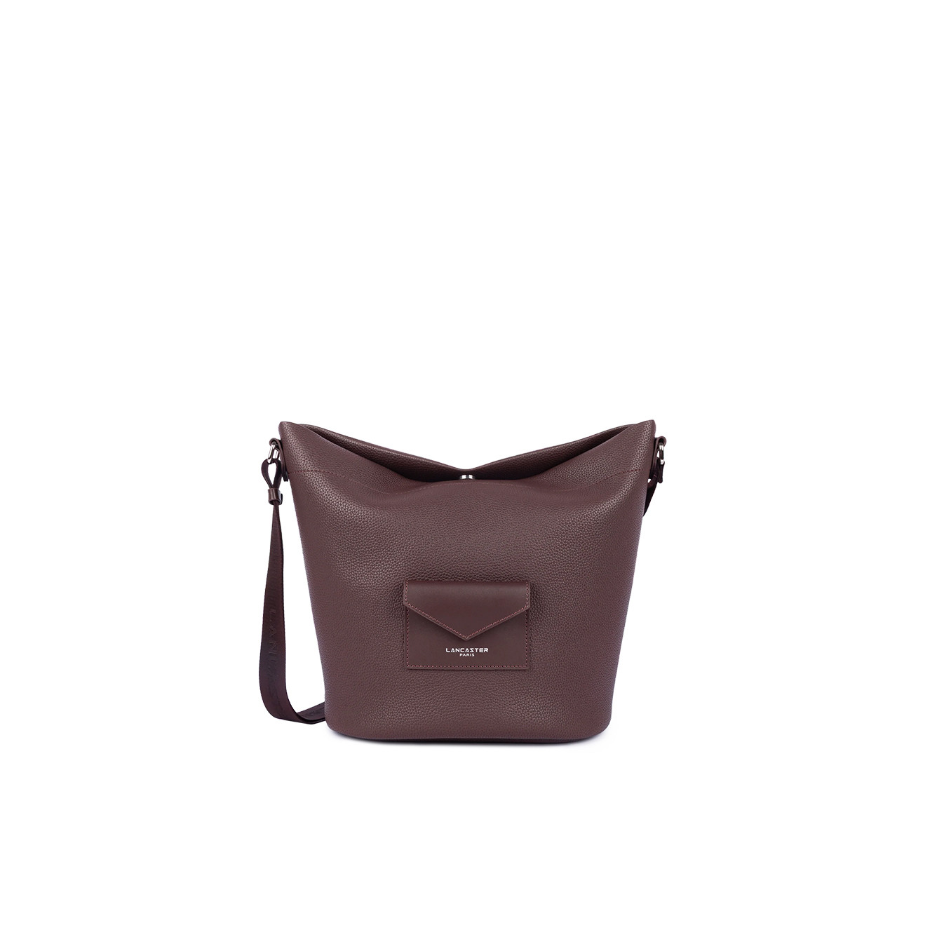 Lancaster Maya Double Kba Sac Seau Garni Cuir 517-107 Bordeaux Foncé