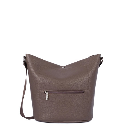 Lancaster Maya Double Kba Sac Seau Garni Cuir 517-107 Marron dos