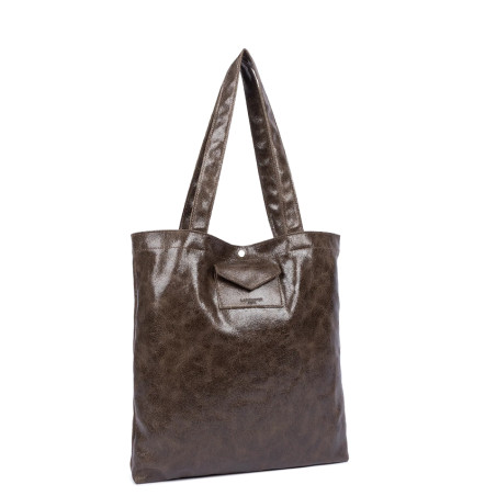 Lancaster Retro KBA Tote Bag 518-101 Brown