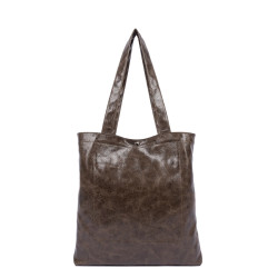 Lancaster Retro KBA Tote Bag 518-101 Brown