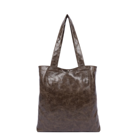 Lancaster Retro KBA Tote Bag 518-101 Brown