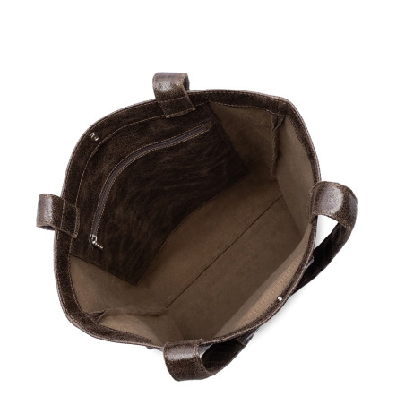Lancaster Retro KBA Tote Bag 518-101 Brown