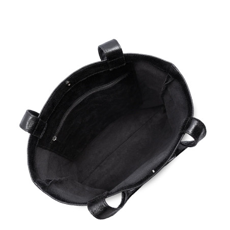 Lancaster Retro KBA Tote Bag 518-101 Noir ouvert