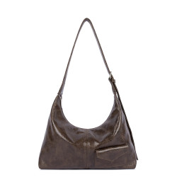 Lancaster Retro KBA Hobo Bag 518-103 Brown