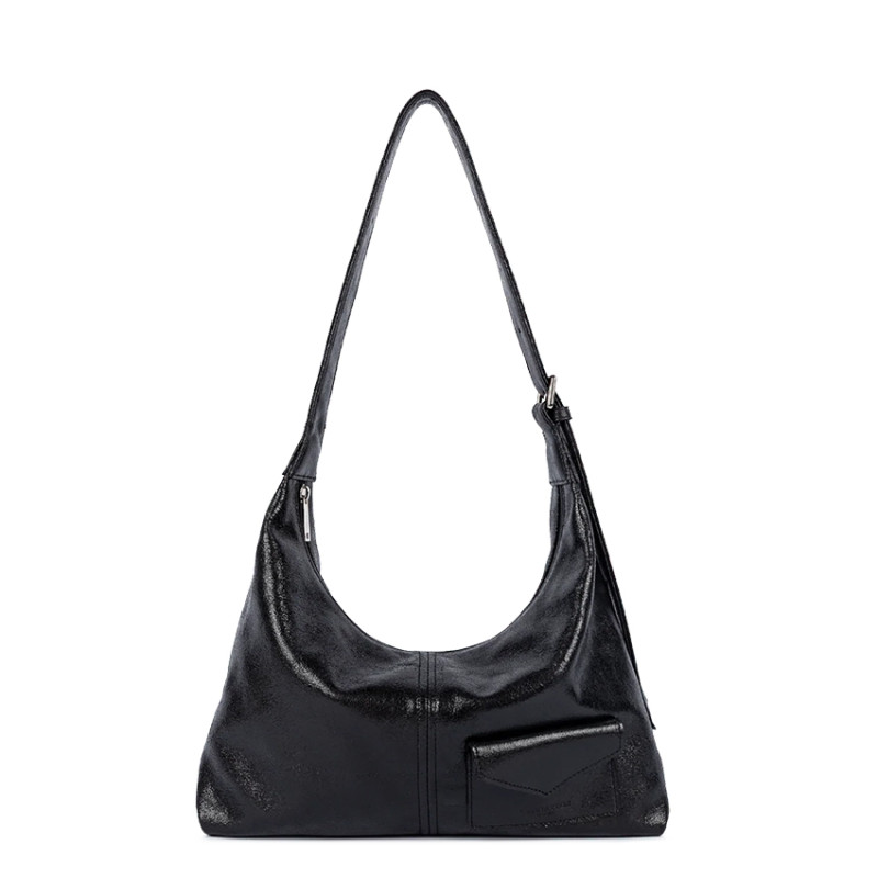 Lancaster Retro KBA Hobo Bag 518-103 Black