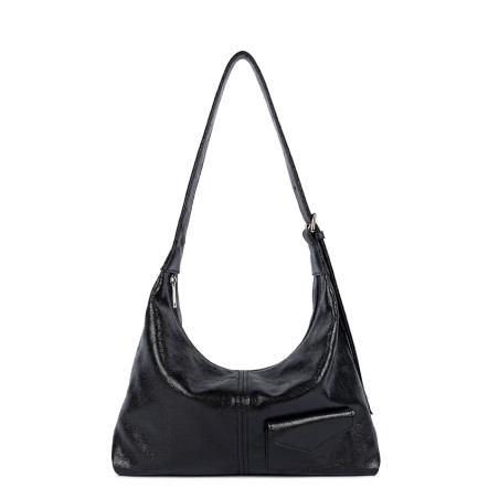 Lancaster Retro KBA Hobo Bag 518-103 Black