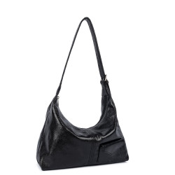 Lancaster Retro KBA Hobo Bag 518-103 Black