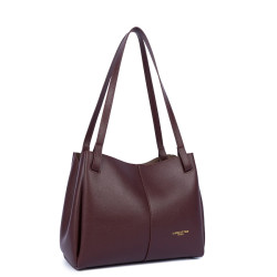 Lancaster Sierra Haus Tote Bag 3 Compartments 538-010 Dark Bordeaux