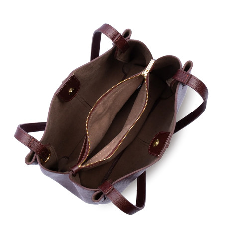 Lancaster Sierra Haus Tote Bag 3 Compartments 538-010 Dark Bordeaux