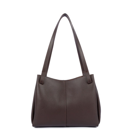 Lancaster Sierra Haus Sac Cabas 3 Compartiments 538-010 Marron Foncé dos