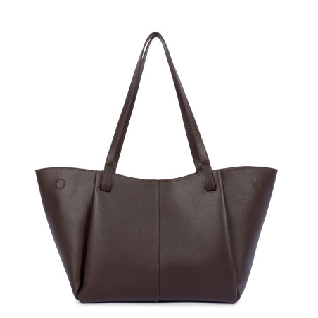 Lancaster Sierra Haus Tote and Shoulder Bag 538-011 Dark Brown