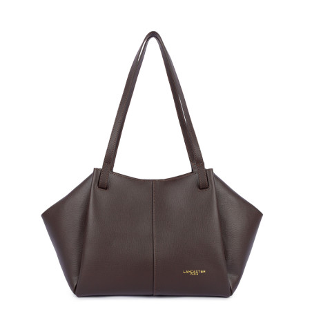 Lancaster Sierra Haus Tote and Shoulder Bag 538-011 Dark Brown