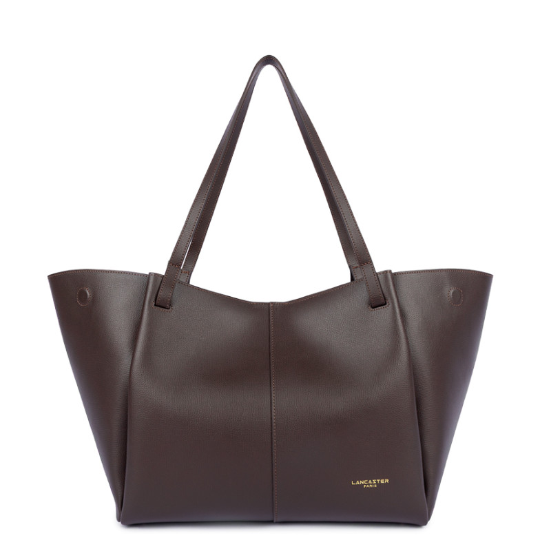 Lancaster Sierra Haus Large Tote Bag and Shoulder 538-012 Dark Brown