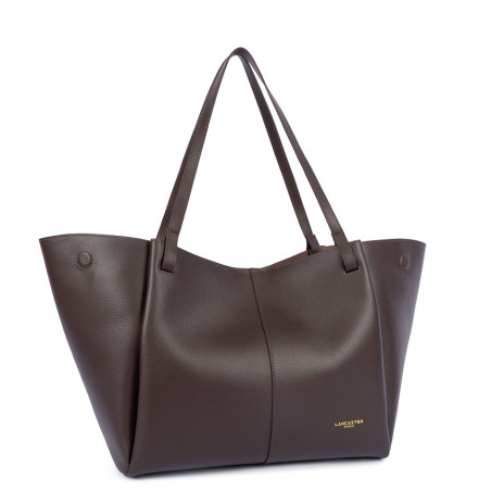 Lancaster Sierra Haus Large Tote Bag and Shoulder 538-012 Dark Brown