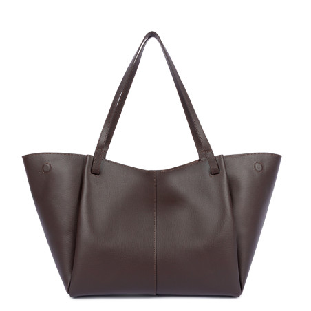 Lancaster Sierra Haus Large Tote Bag and Shoulder 538-012 Dark Brown