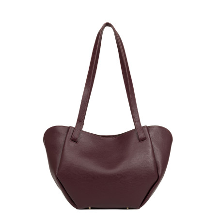 Lancaster Sierra Haus Tote and Shoulder Bag 538-013 Dark Bordeaux