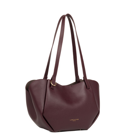 Lancaster Sierra Haus Tote and Shoulder Bag 538-013 Dark Bordeaux