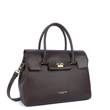 Lancaster Milano Cosmos Tote Bag 547-56 Dark Brown