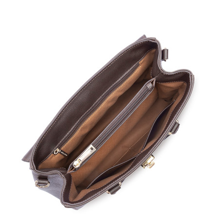 Lancaster Milano Cosmos Sac A Main Cabas 547-56 Marron Foncé
