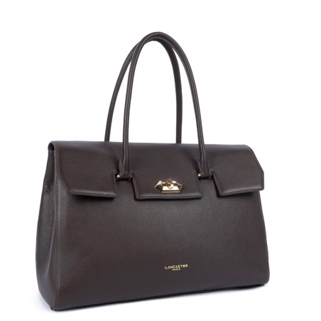 Lancaster Milano Cosmos Handbag Tote 547-57 Dark Brown