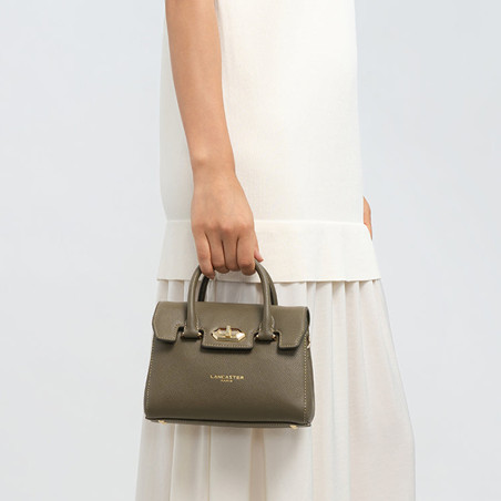 Lancaster Milano Cosmos Mini Sac A Main 547-79 Kaki porté main