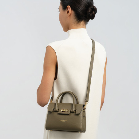 Lancaster Milano Cosmos Mini Sac A Main 547-79 Kaki porté croisé