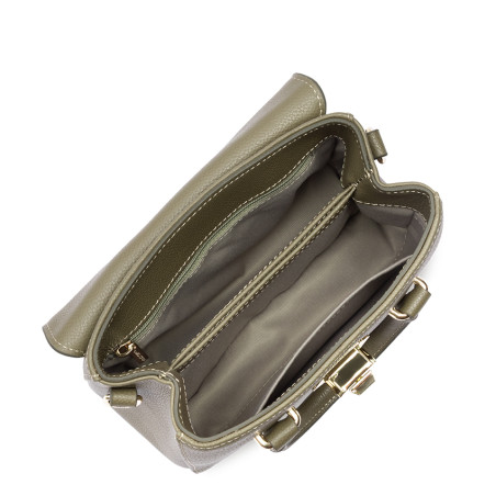 Lancaster Milano Cosmos Mini Sac A Main 547-79 Kaki ouvert