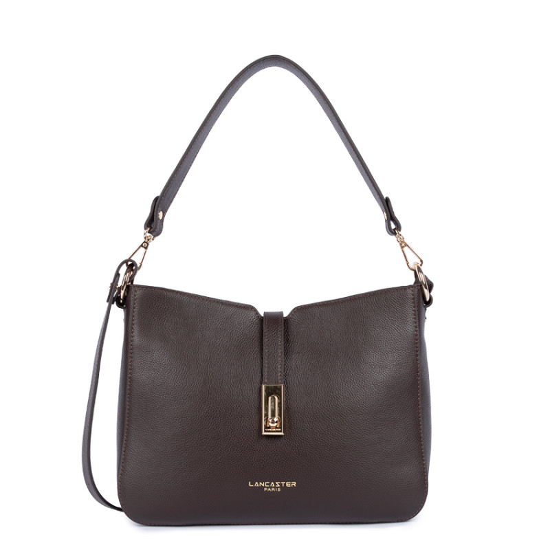 Lancaster Milano Horizon Large Crossbody Bag 547-81 Dark Brown