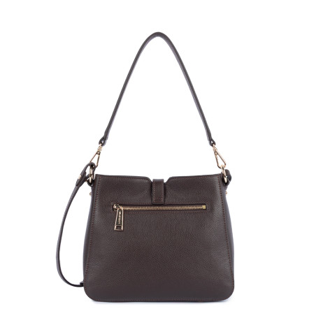 Lancaster Milano Horizon Sac Besace 547-85 Marron Foncé dos