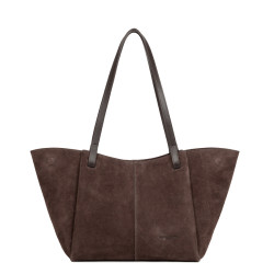 Lancaster Suede Tote Bag 530-58 Brown