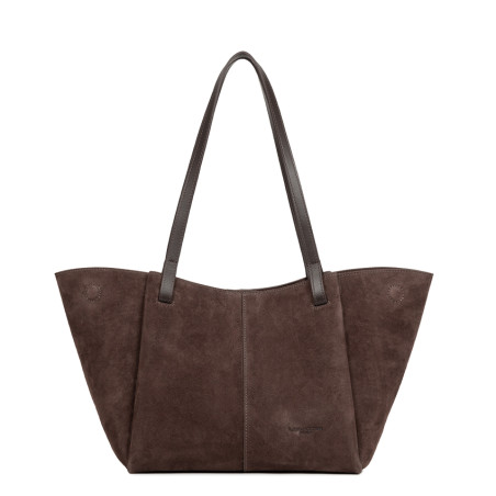 Lancaster Suède Sac Cabas 530-58 Marron