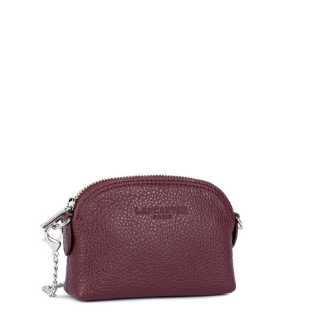 Lancaster Foulonne Double Coin Purse 170-28 Bordeaux