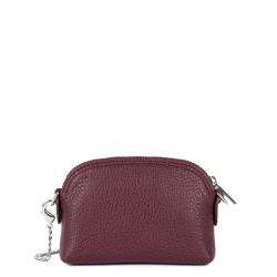 Lancaster Foulonne Double Coin Purse 170-28 Bordeaux
