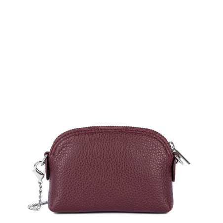Lancaster Foulonne Double Coin Purse 170-28 Bordeaux