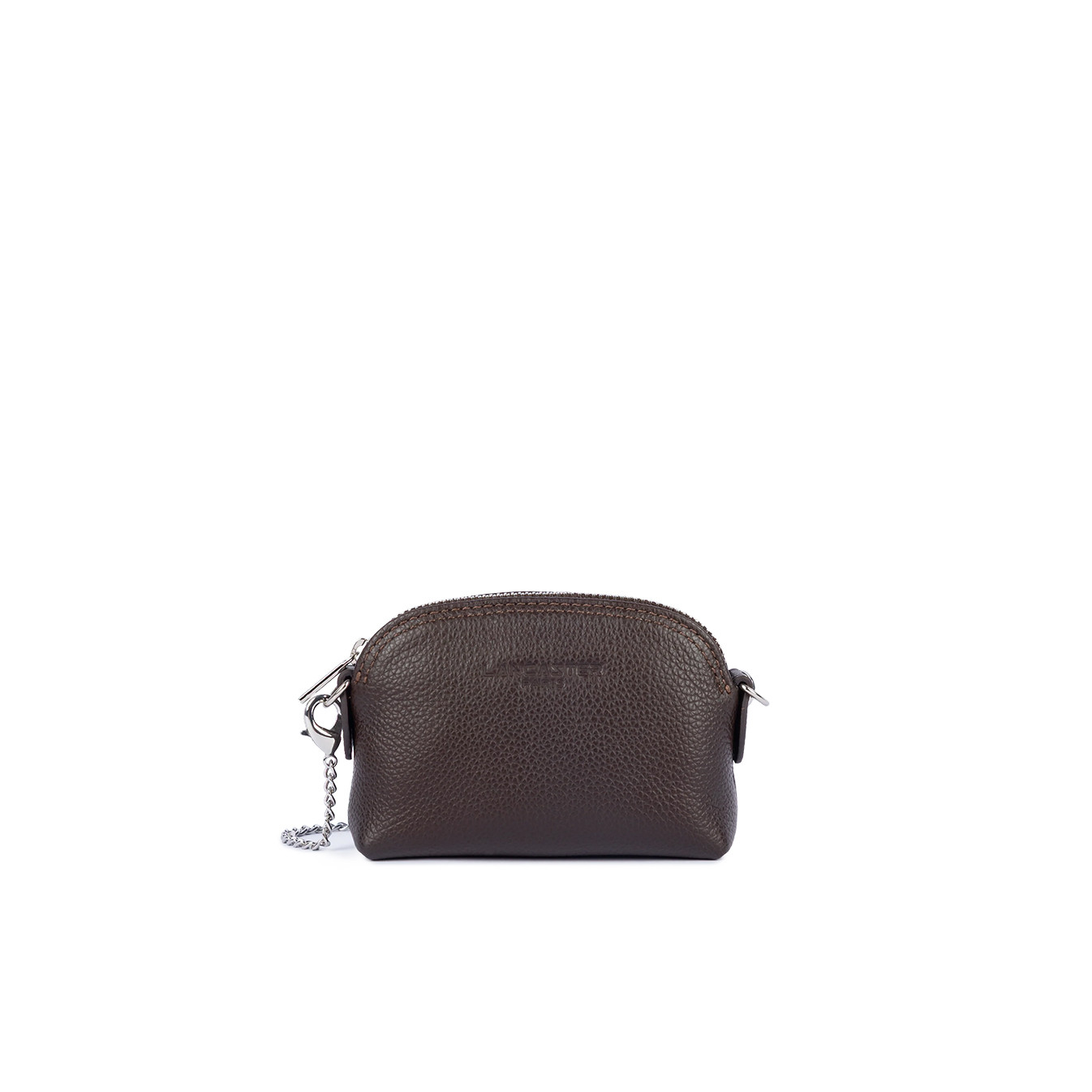 Lancaster Foulonne Double Coin Purse 170-28 Dark Brown