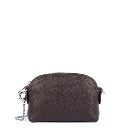 Lancaster Foulonne Double Coin Purse 170-28 Dark Brown